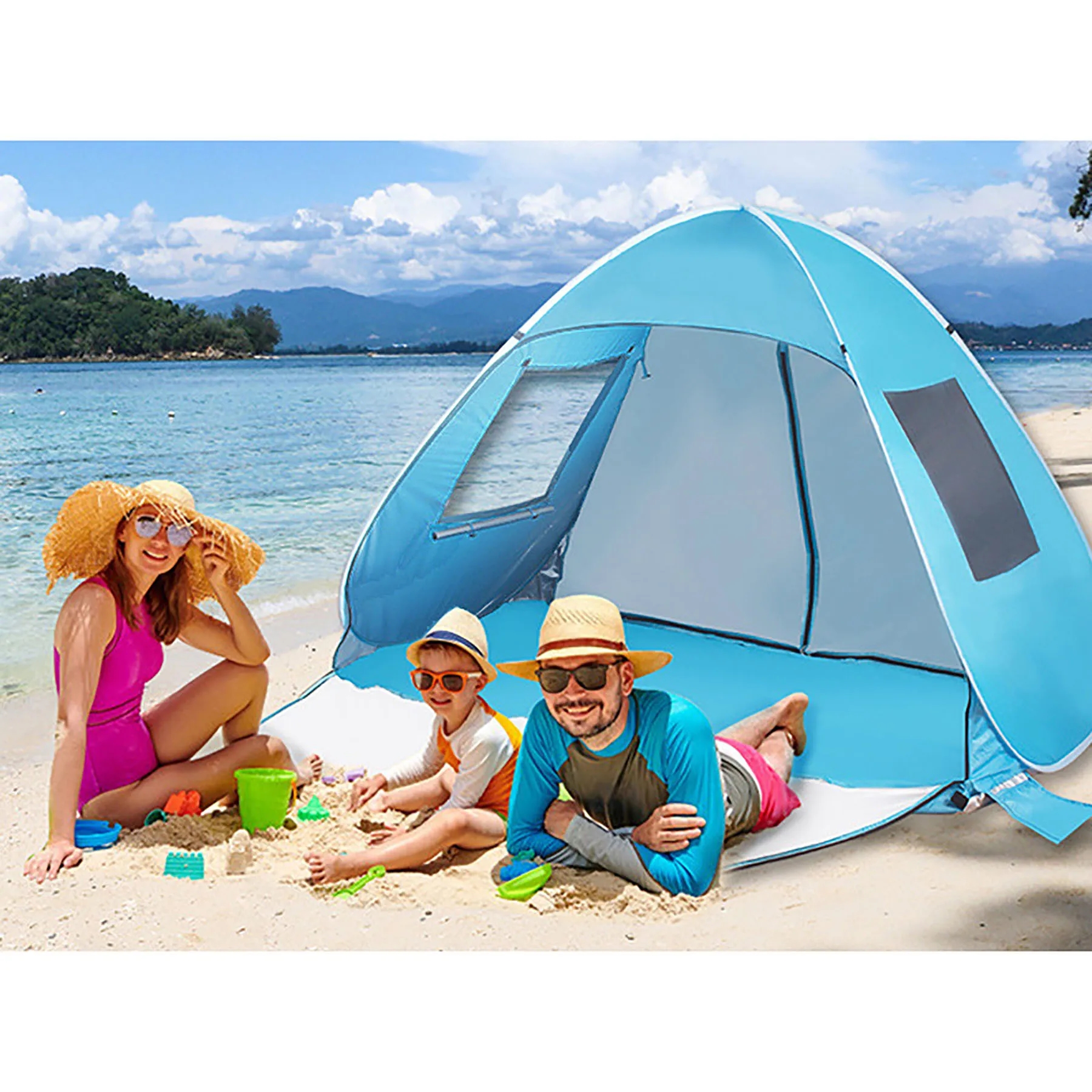 Portable Pop Up Beach Tent 28