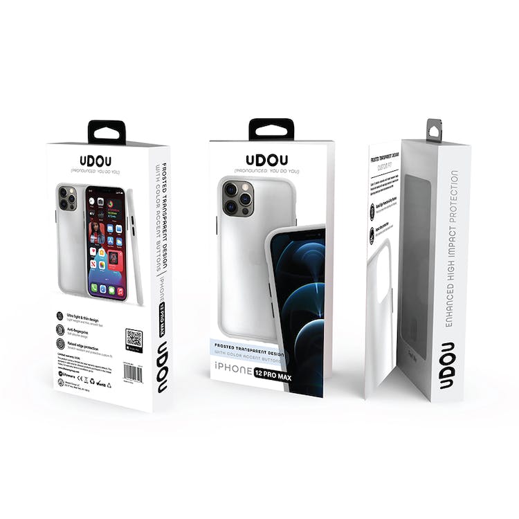 iPhone 12 Pro Max Transparent Colored Edge Protective TPU Case 3