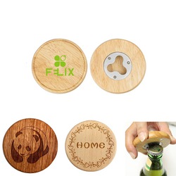Wood Coaster Bottle Opener