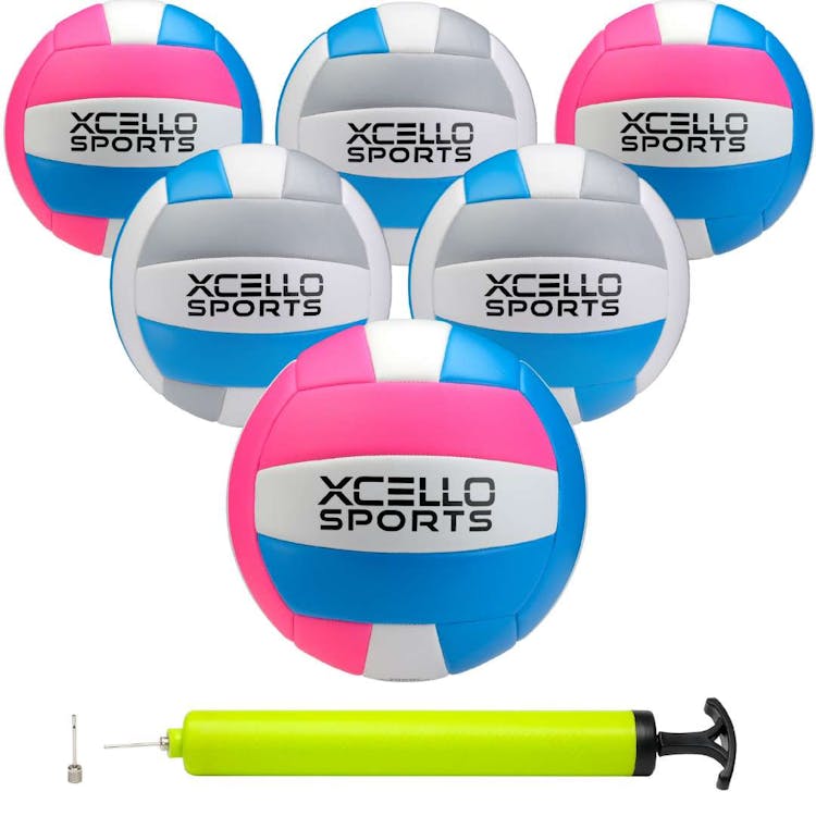 Volleyballs - Gray and Pink Official Size 8.5" 3