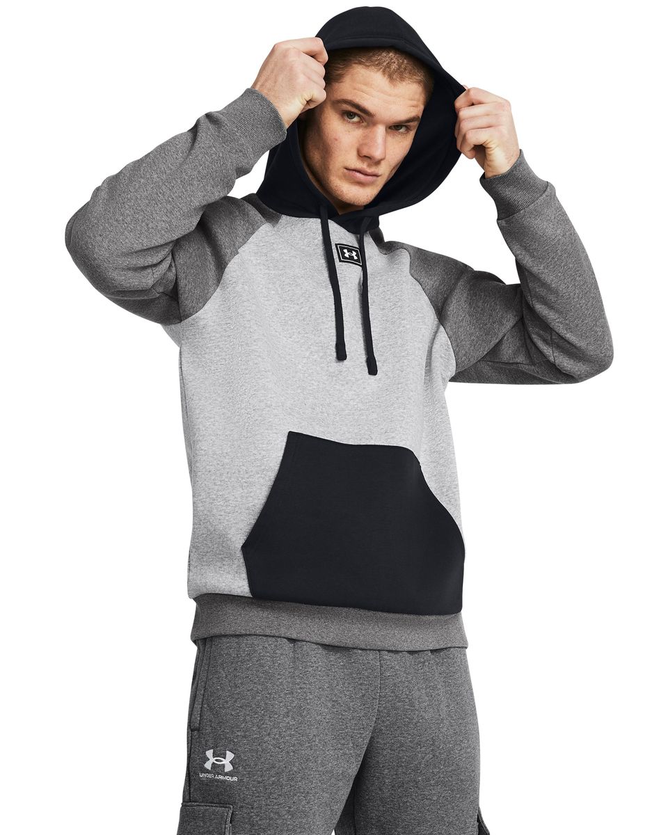 UA Rival Fleece Colorblock Men's Hoodie 9
