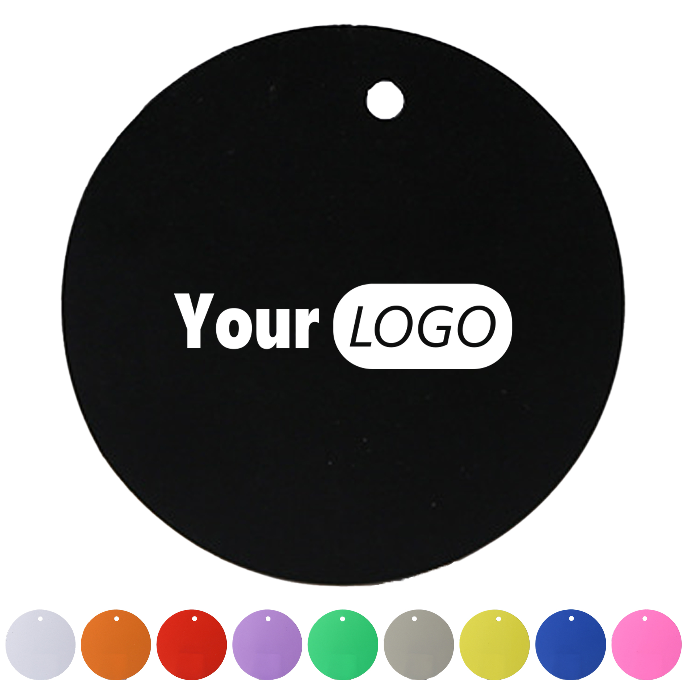 Pvc Circular Blank Label