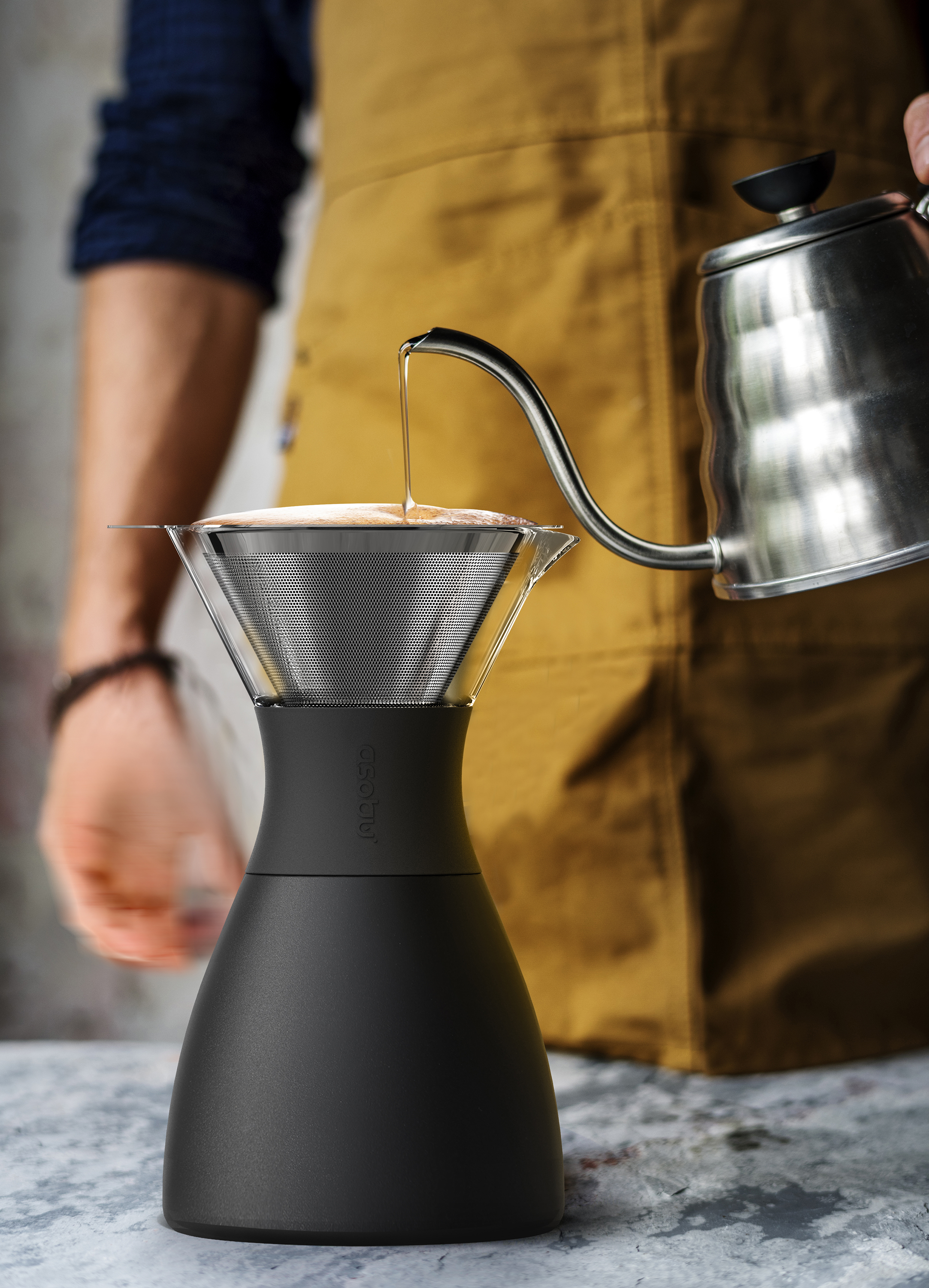 Asobu 40 Oz. Pourover Insulated Coffee Maker 56