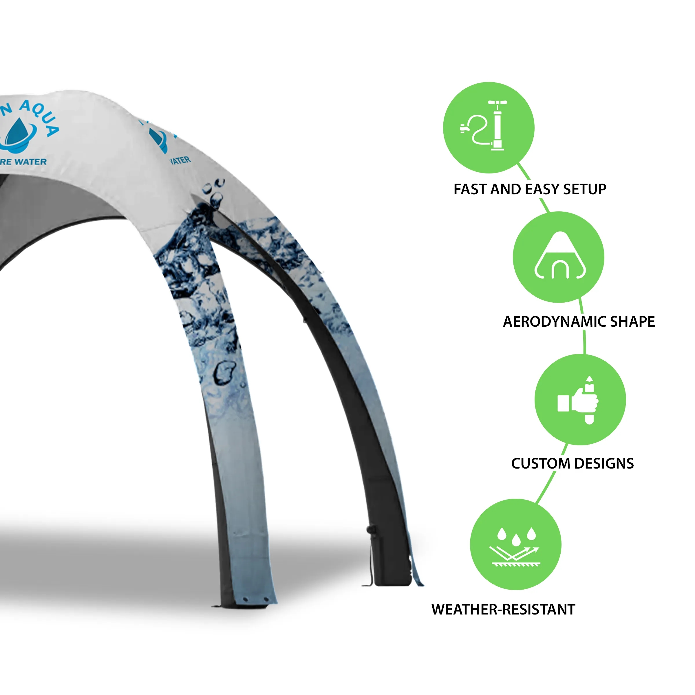 16' Custom Inflatable Spider Tent with 4 legs with Canopy 15