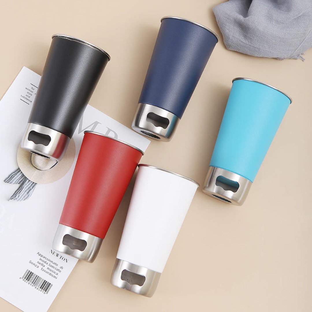 Stainless Steel Tumbler with Bottle Opener