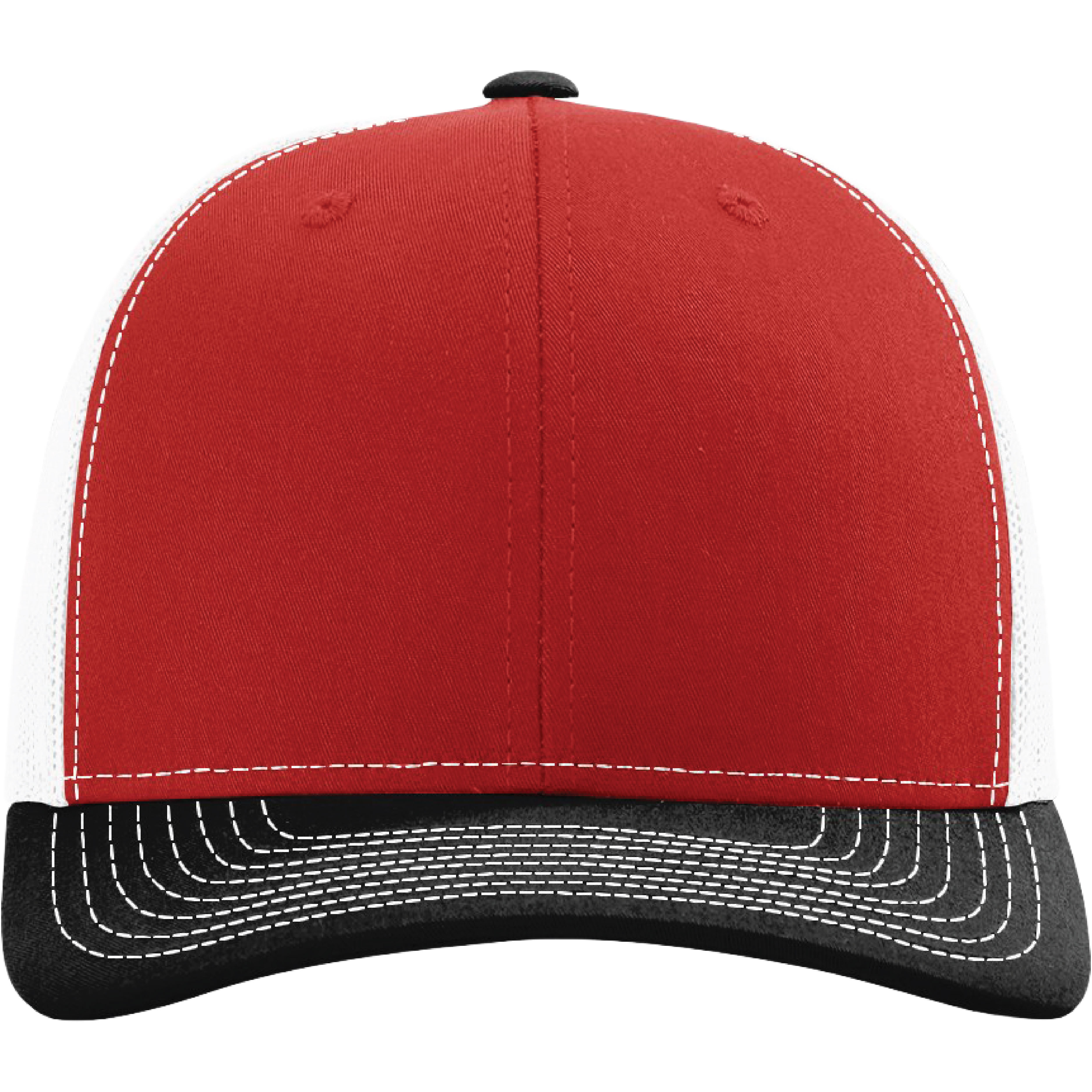 Richardson 112 6-Panel Snapback Trucker Hat w/Leatherette Adhesive Patches or Embroidery 301