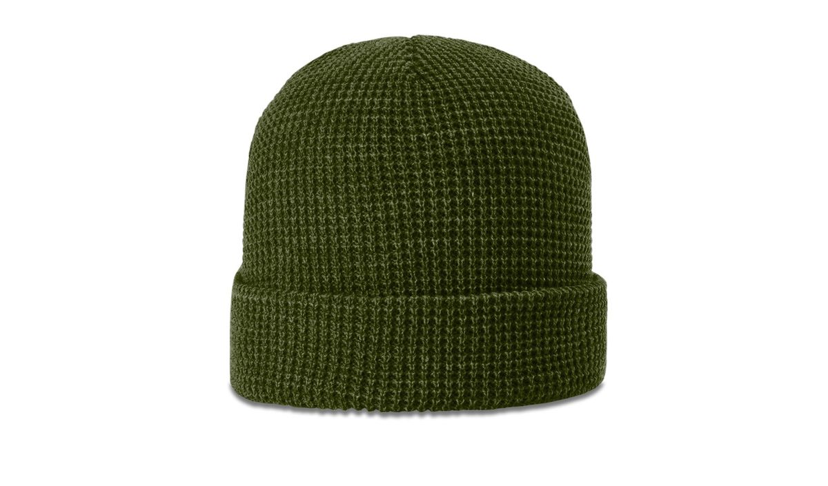 Waffle Knit Beanie with Cuff 35
