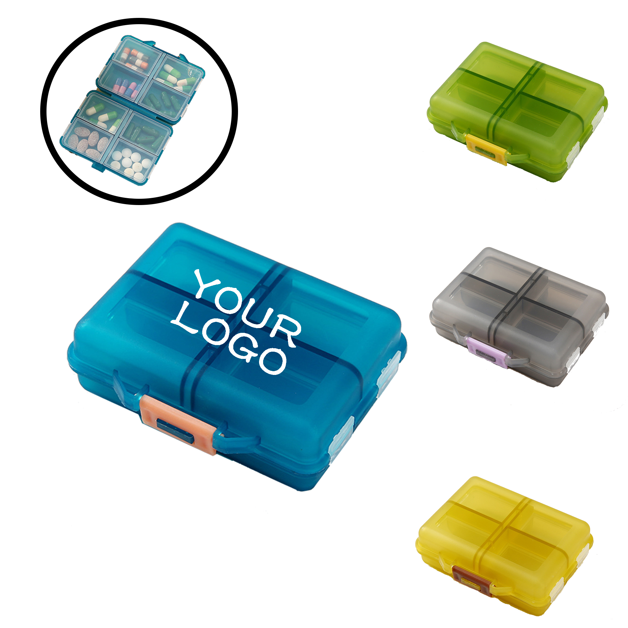 MOQ 20 PCS Custom Pill Organizer Case 4
