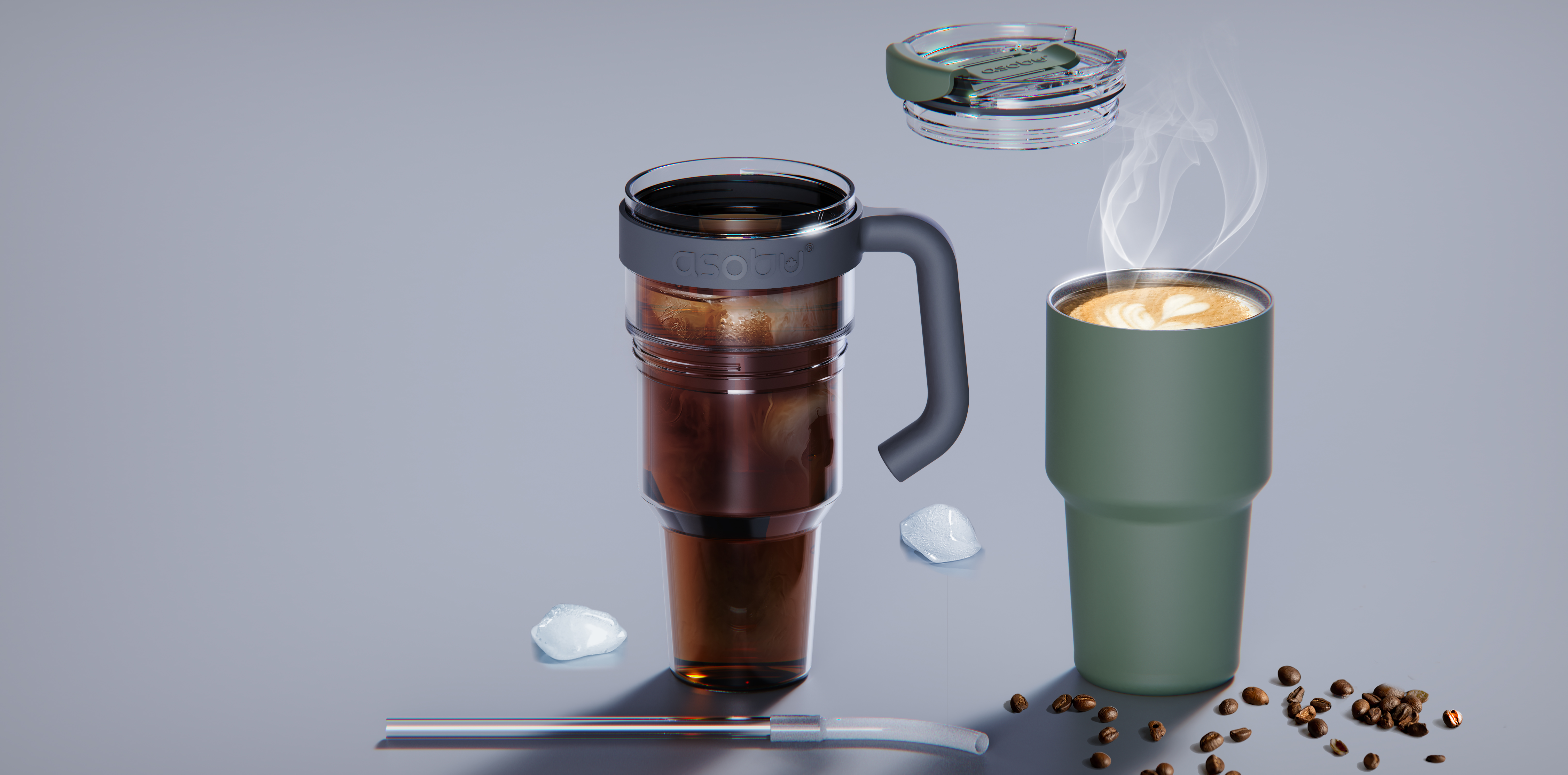 34 oz. Asobu Explorer - See-Through Mug w/ Detachable Base 8
