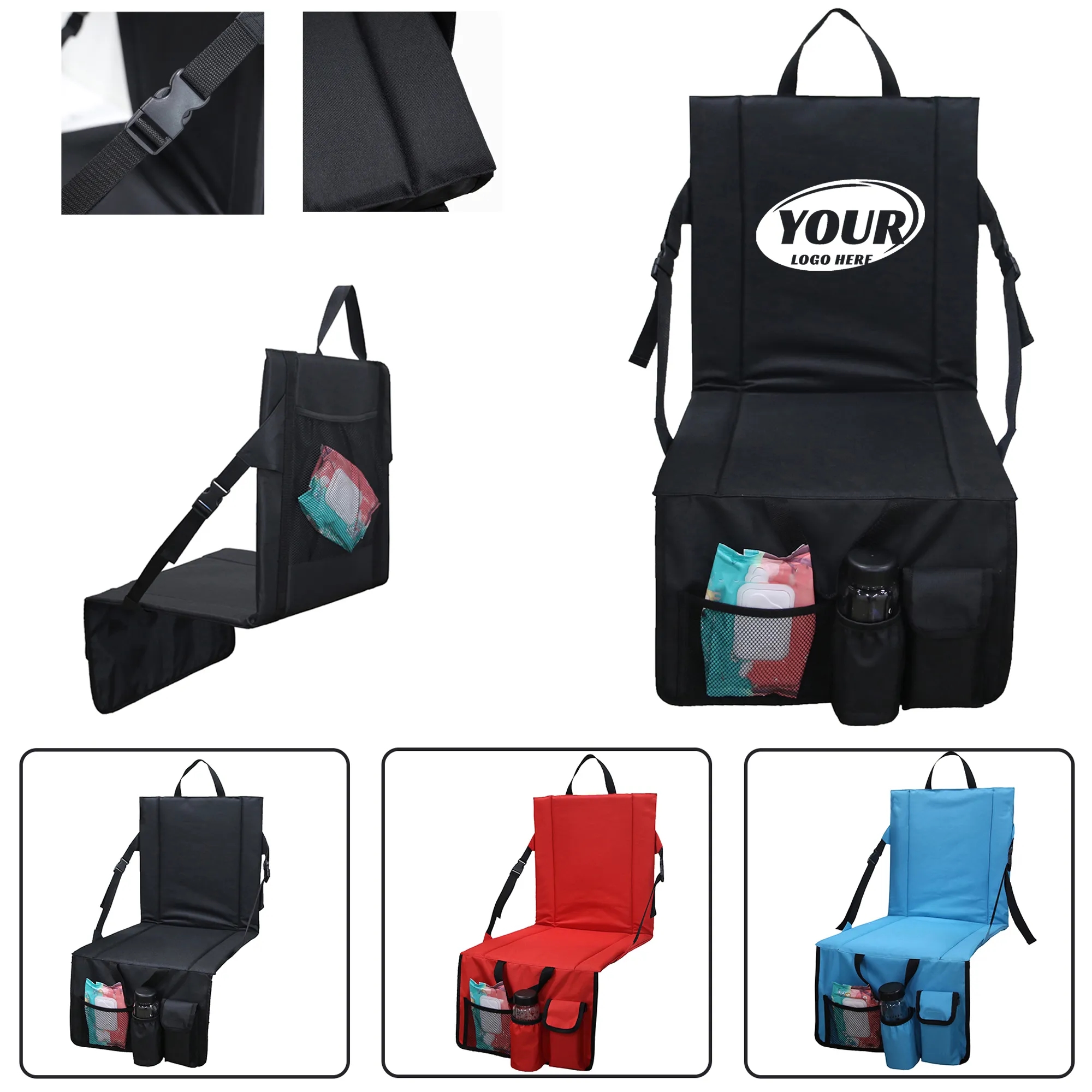 Portable Stadium Cushion With Mesh Bag 3