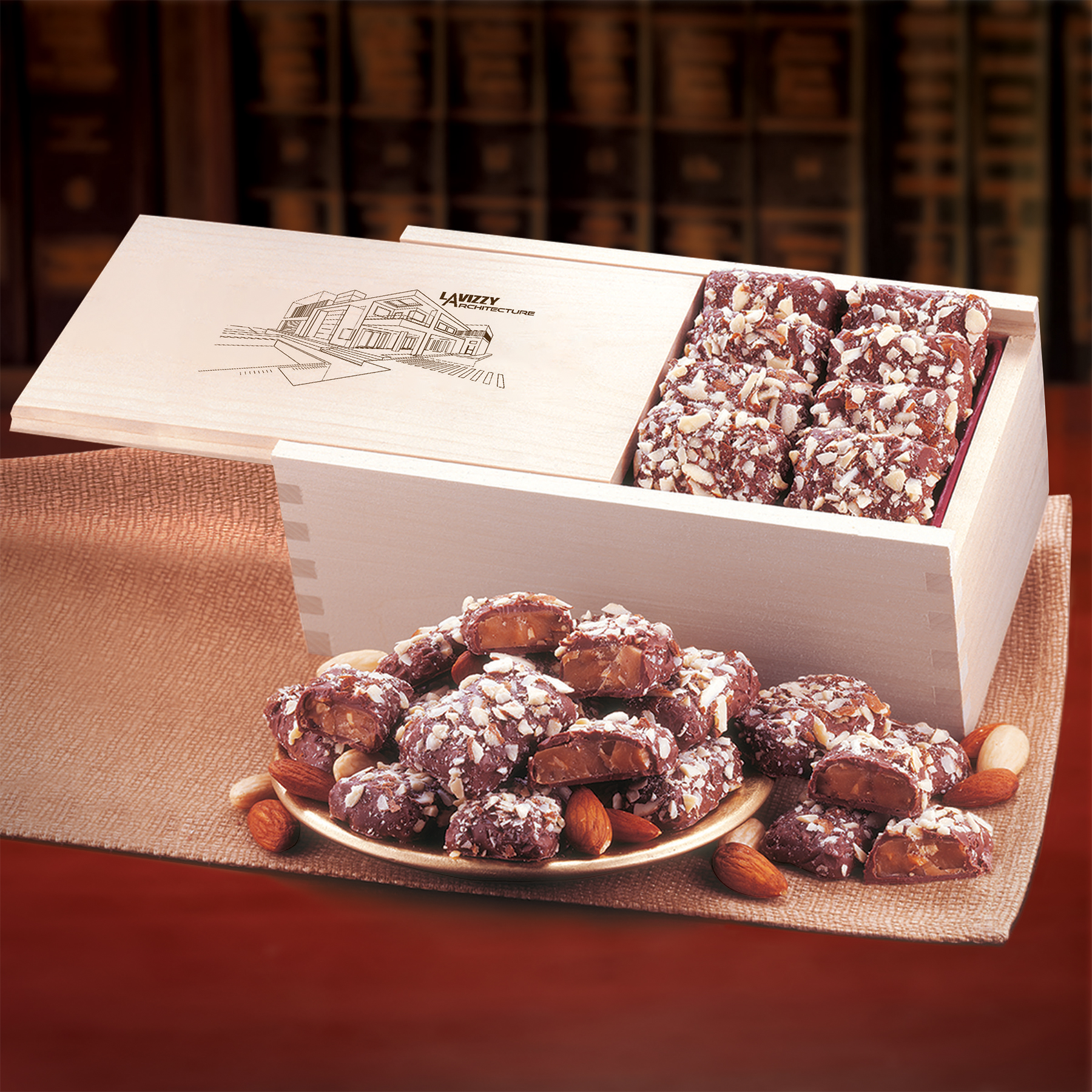 English Butter Toffee in Wooden Collector's Box 4