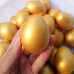 Golden Wooden Egg