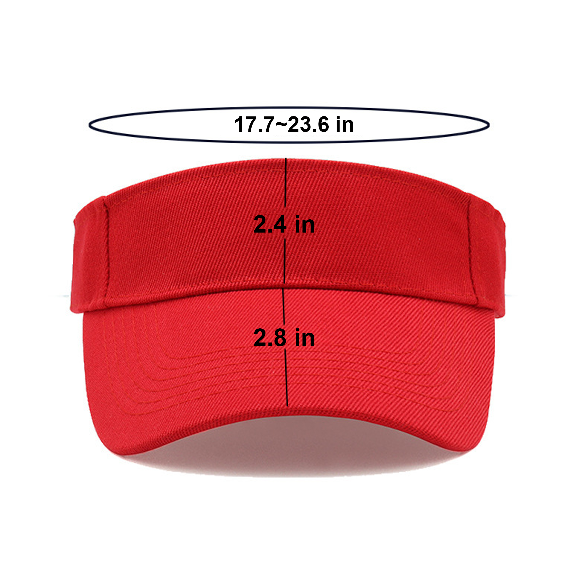 Custom Empty Top Baseball Visor Cap 8