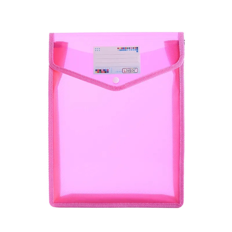 A4 Size Vertical Document Storage Bag with Snap Button 16