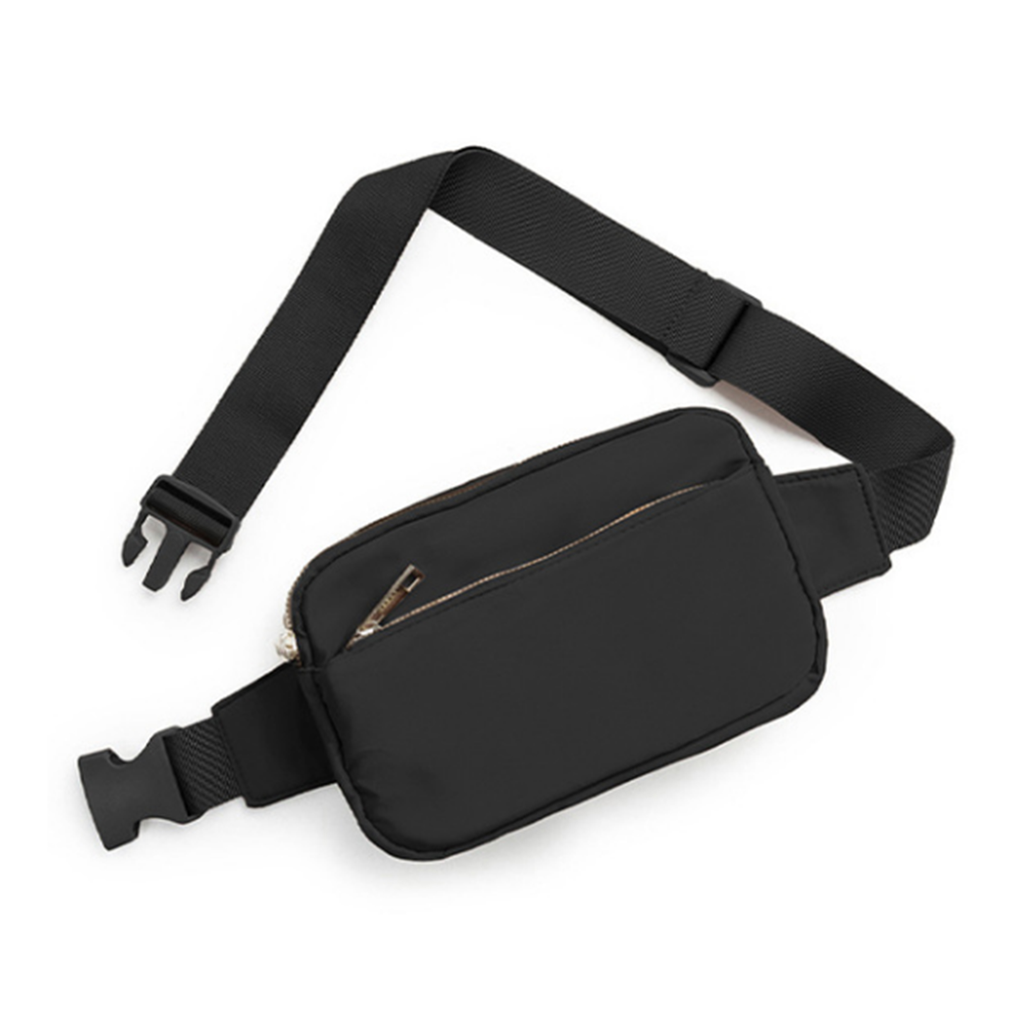 MOQ 50 PCS Stylish Solid Color Multi Pocket Waist Bag 9
