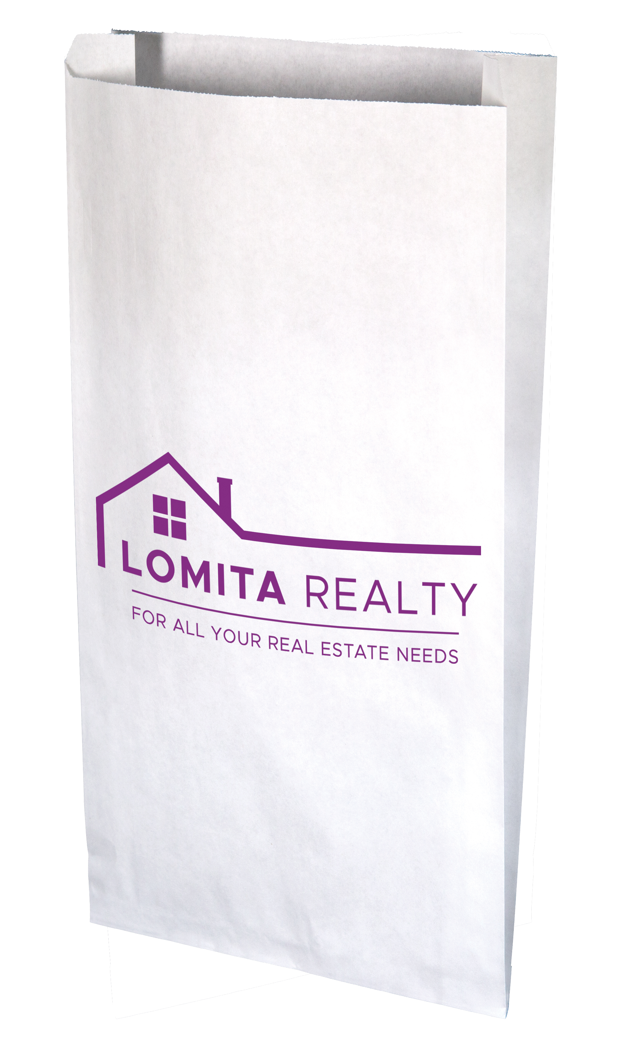 One Color 2-Sided Merchant Paper Bag (9" x 16" x 2.5") 3