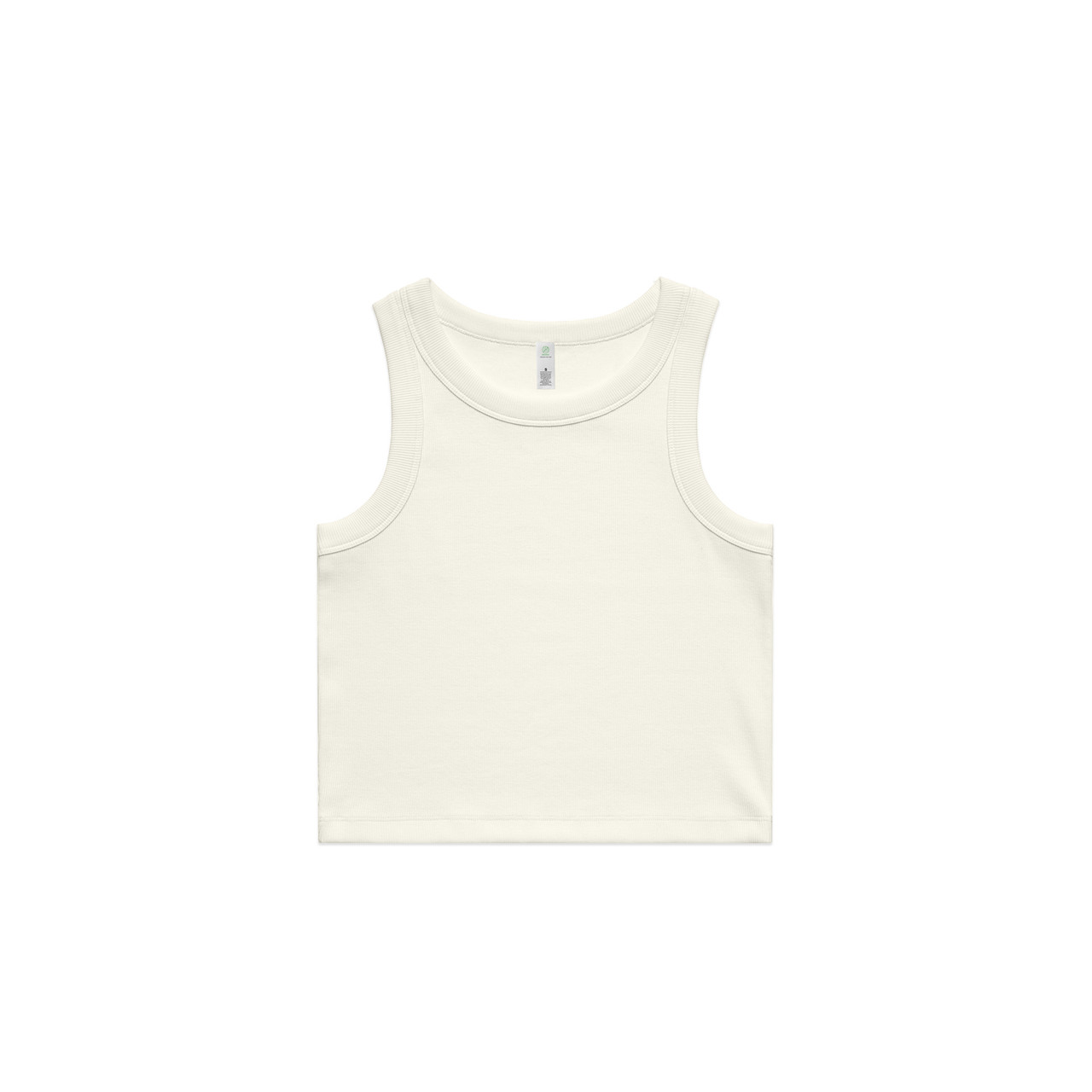Wo's Organic Rib Crop Tank | 4064G 76
