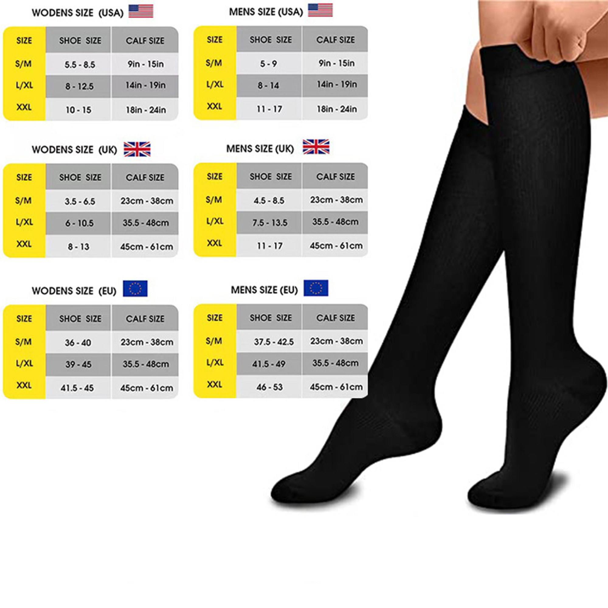 Knee-High Compression Socks for Sports 7