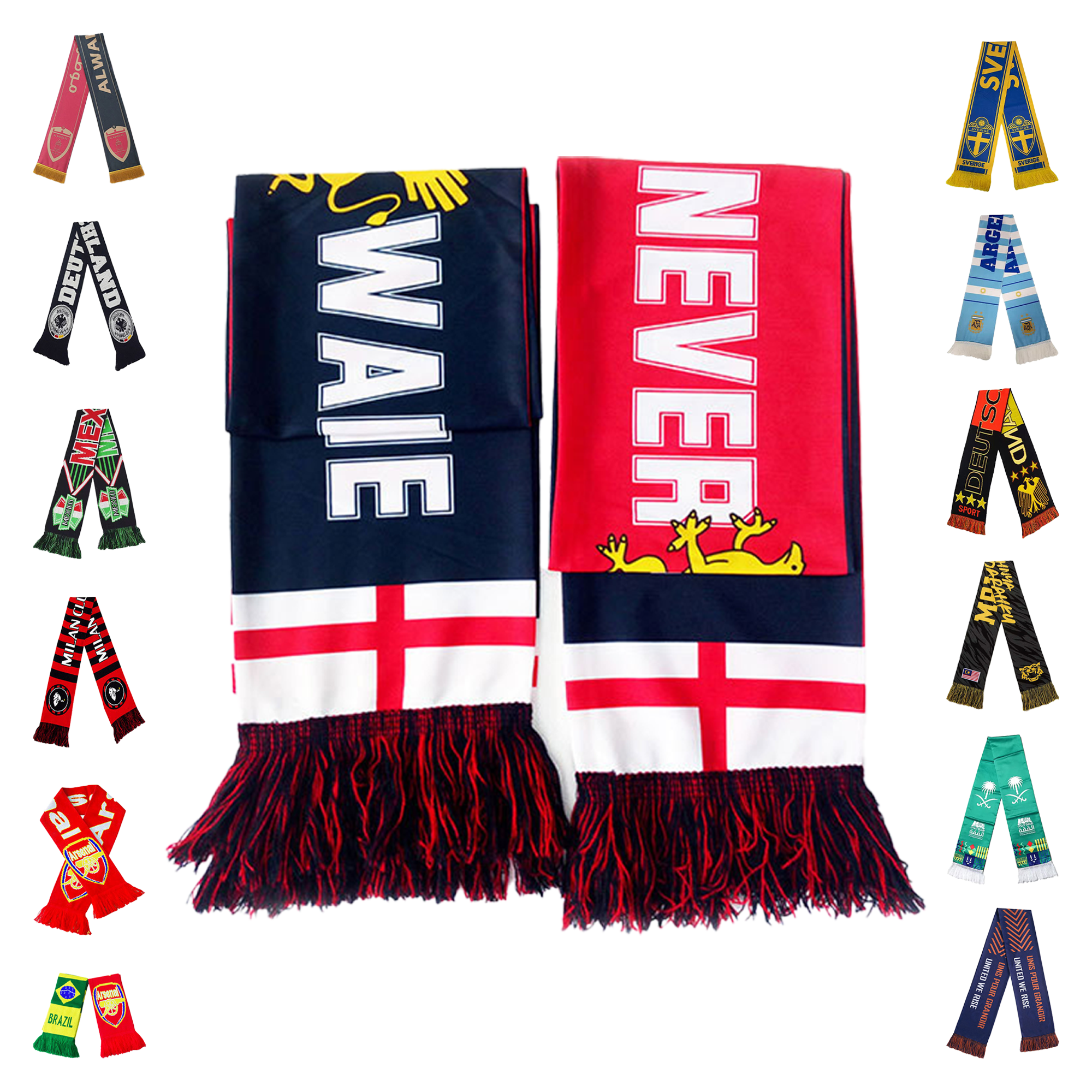 MOQ 50pcs Promotional Event Scarf 4