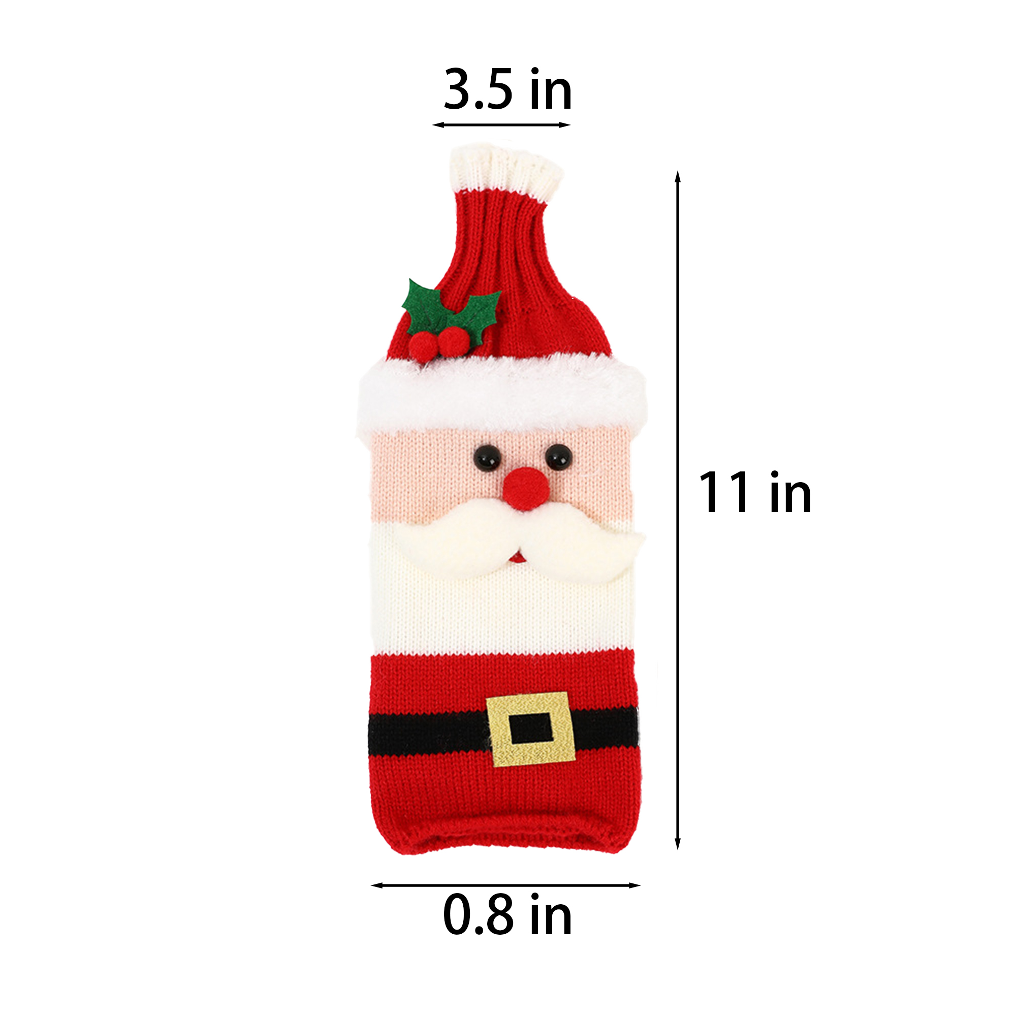 Other Fabric Charming Knit Wine Bottle Decorations For The Holidays 6