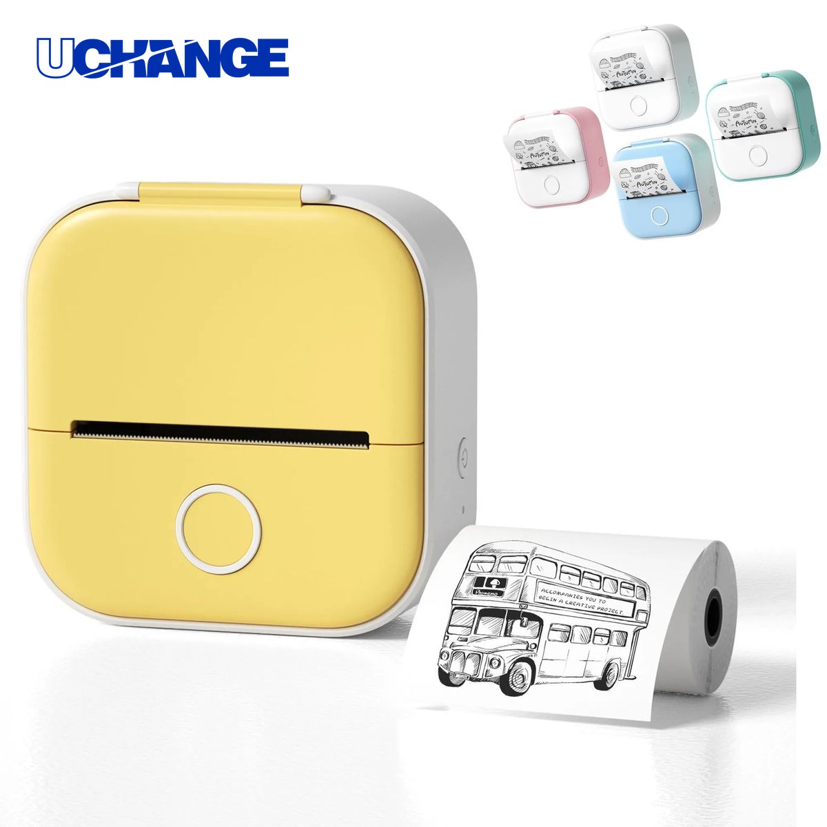 Mini Label Printer Device