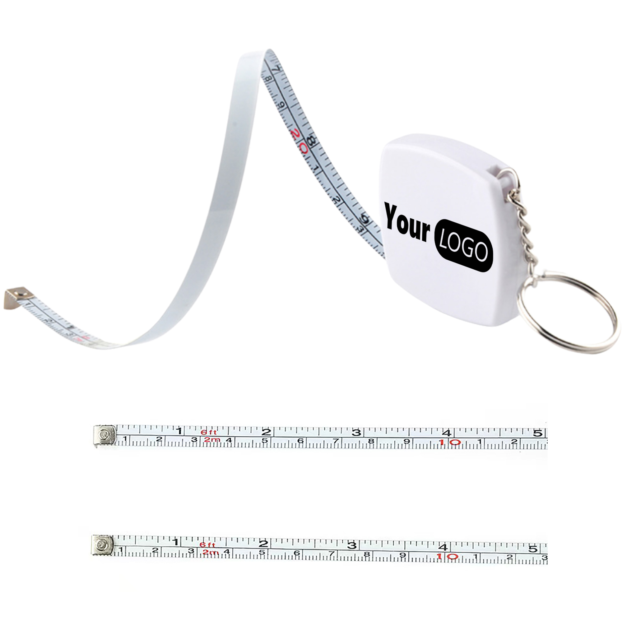 Mini Steel Tape Measure Keychain