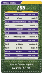 Magnet Football Sport Schedules - 4x7 Round Corners - LSU