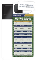 Pro Football Schedule Magnet - Peel and Stick Business Card (3.5x9)