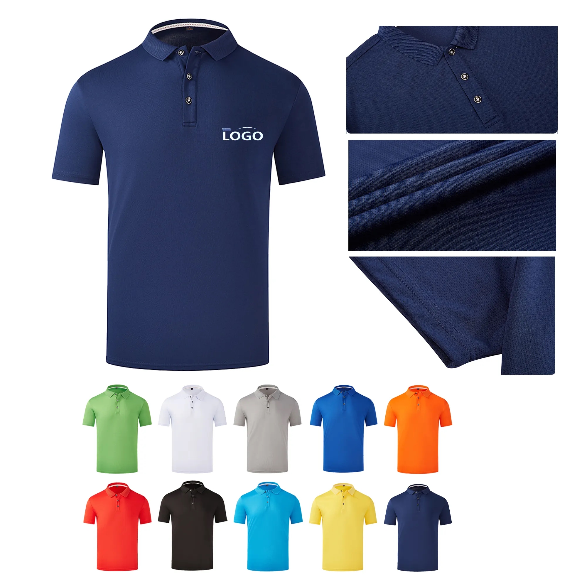 Moisture-Wicking Short Sleeve Polo Shirts