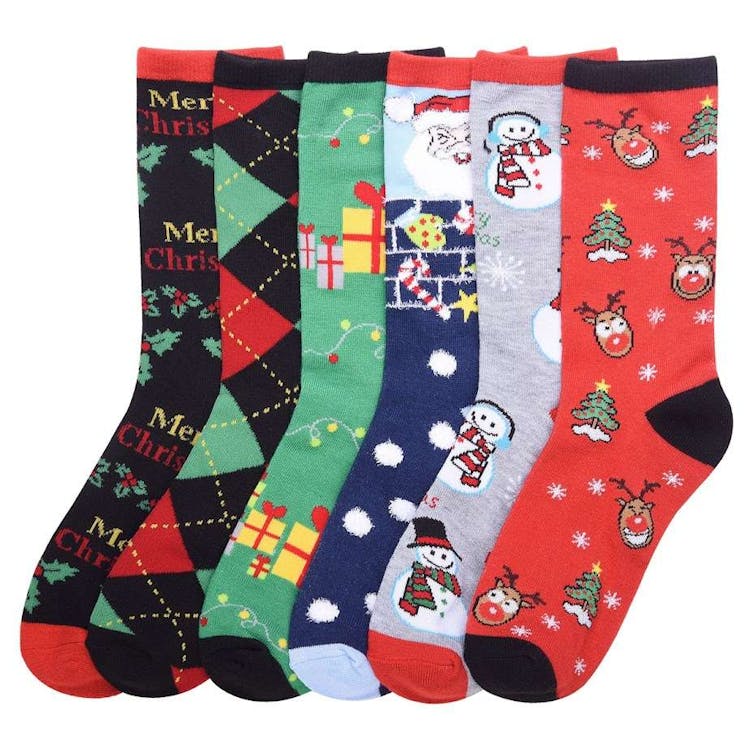 Women's Crew Socks - Christmas Style 1 Size 9-11 3