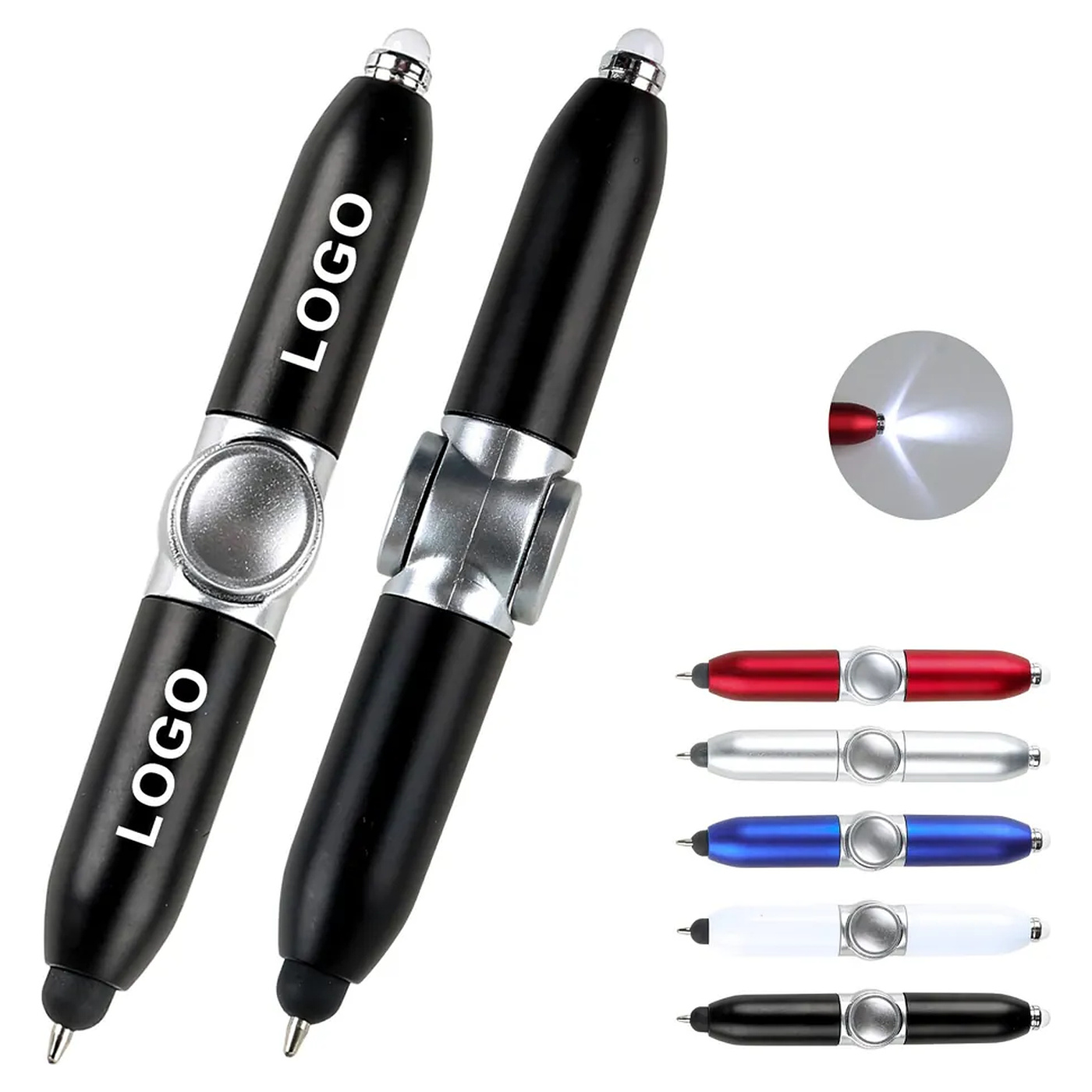 Fidget Spinning Pen with LED Light