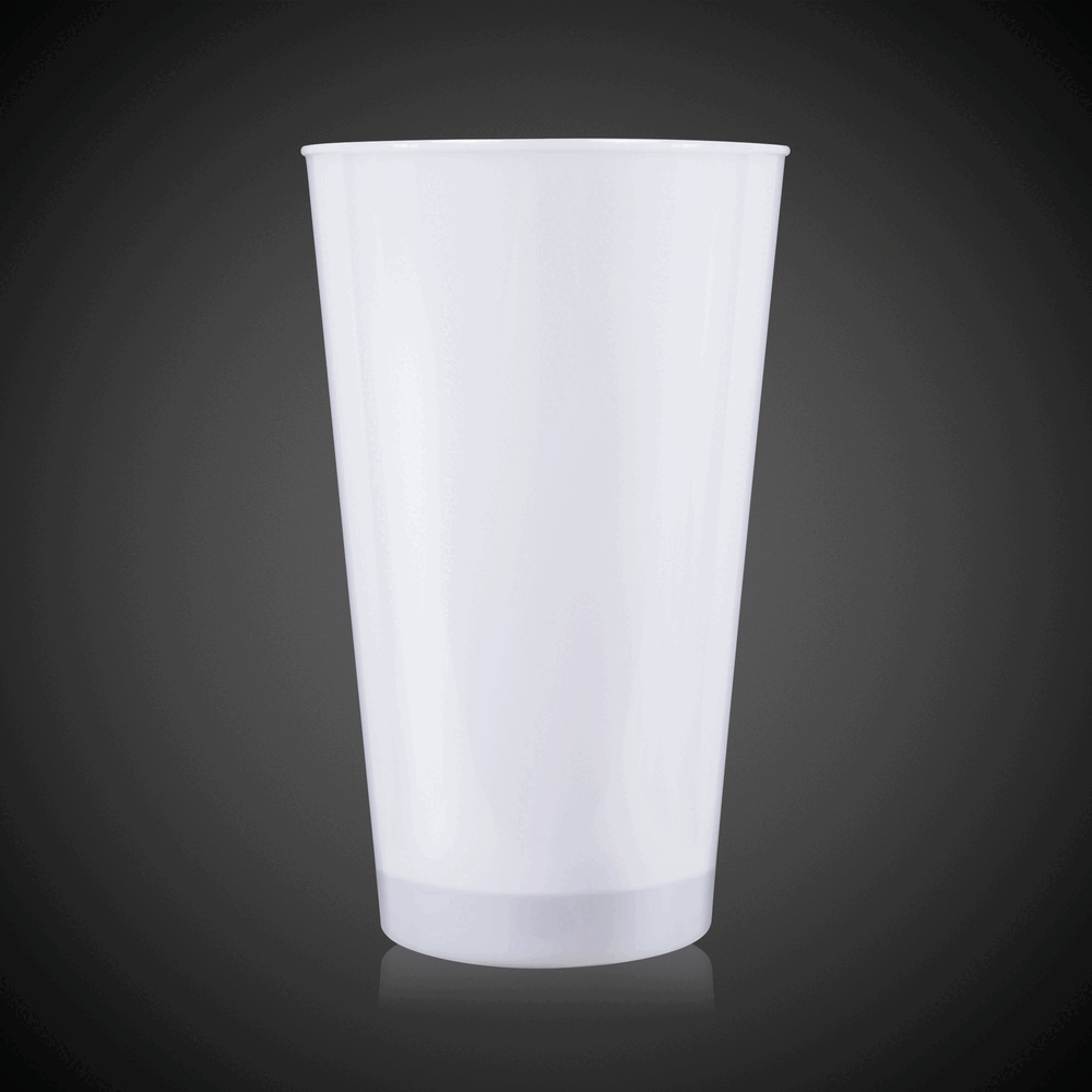 Multi Color LED Light Up Glow Neon Look 16 oz Pint Glass(Pad Print) 5