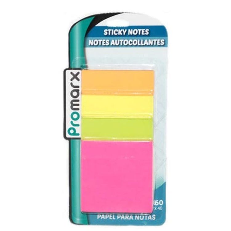 Neon Sticky Notes - 4 Pack 40 Sheets 3