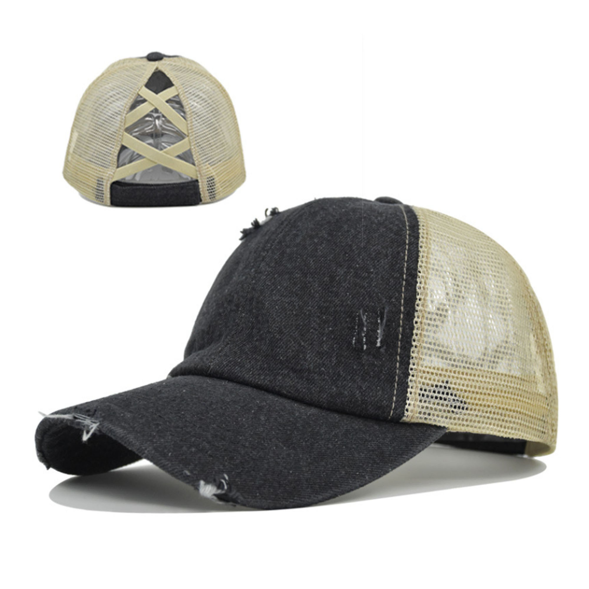 Adjustable Ponytail Hat with Soft, Lightweight Fabric 9