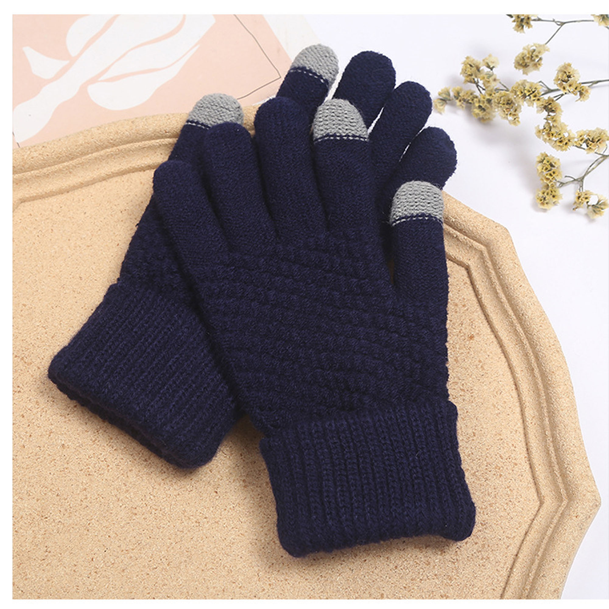 Wool-Blend Winter Gloves for Women, Soft & Cozy Cold Weather Wear 9