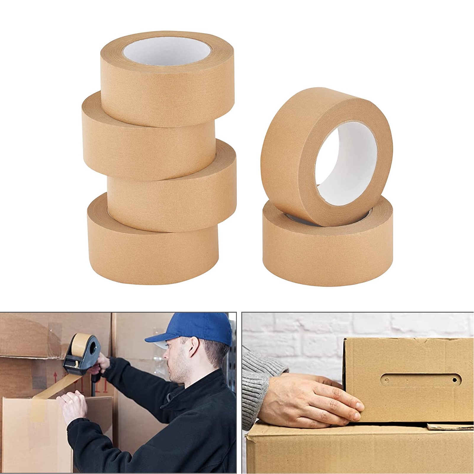 2-Inch x 55-Yard Brown Packing Tape