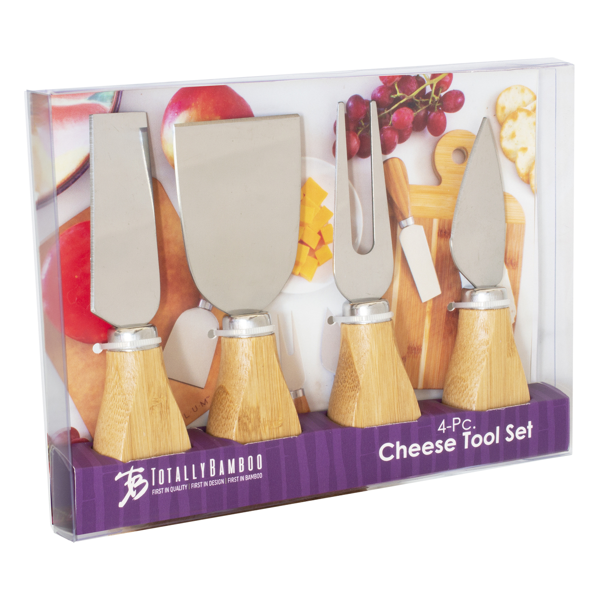 4Pc Cheese Tool Set 202412 Totally Bamboo
