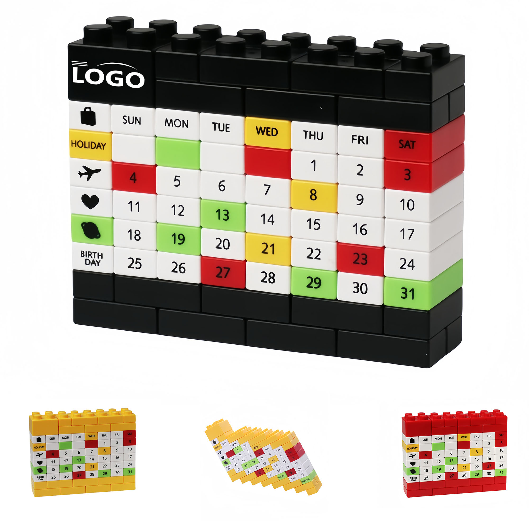 Eco-Conscious Wooden Perpetual Desk Calendar 3