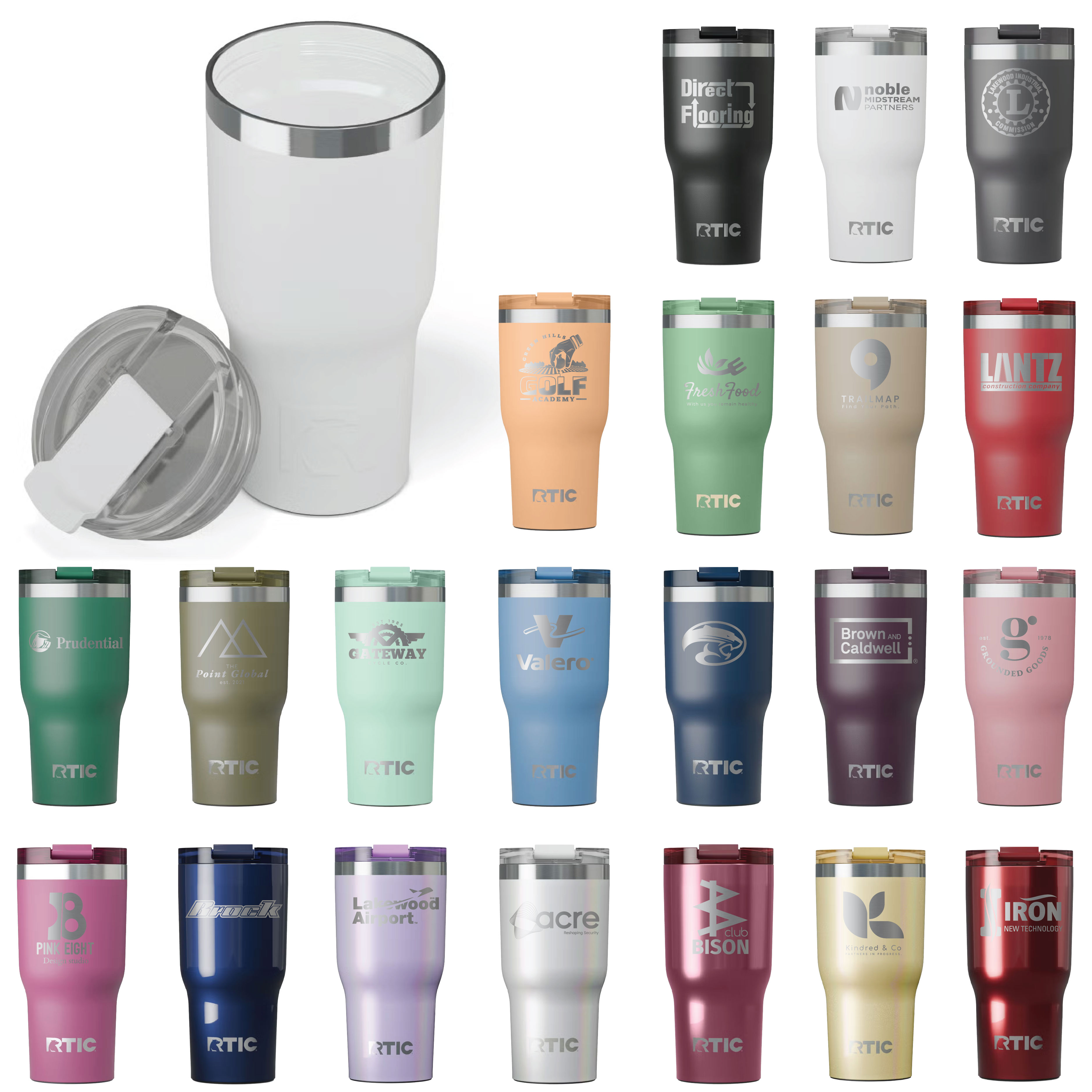 RTIC 20oz Ceramic Lined Stainless Steel Tumbler 65