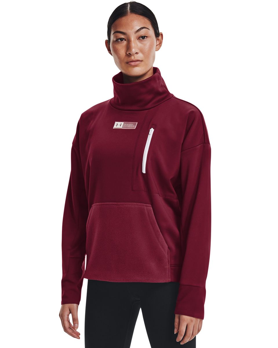 Women's UA Armour Plus Mock Long Sleeve 5