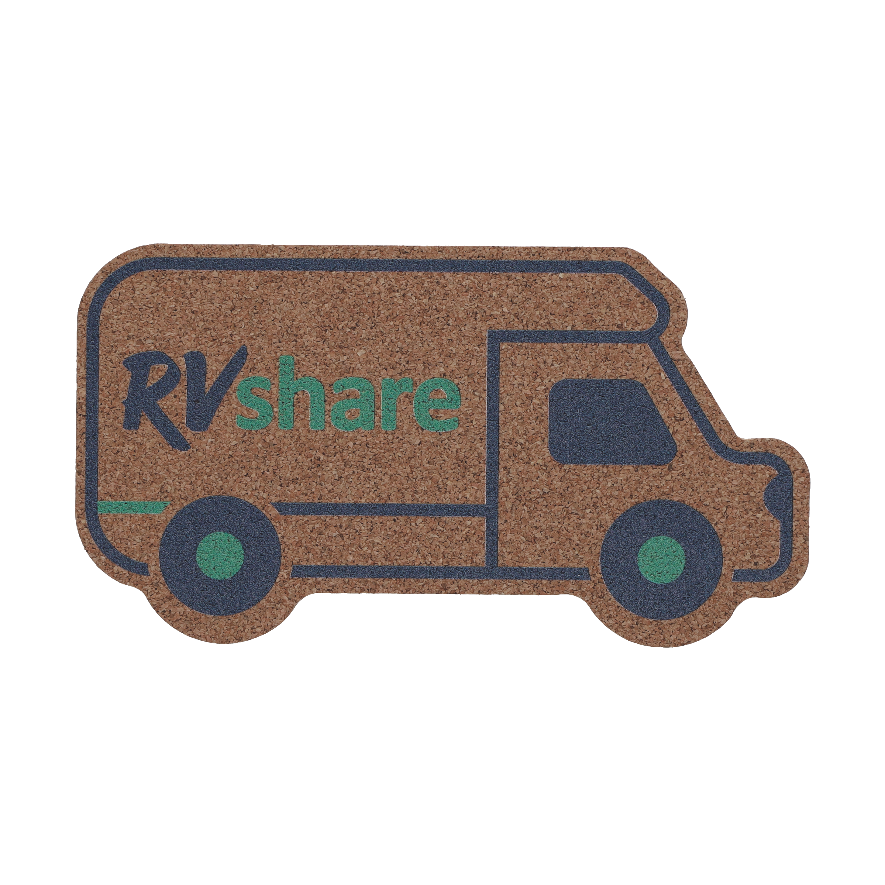 Coaster Cork .125" thick 16 sq in (Stock Shape #) Digital Print 302