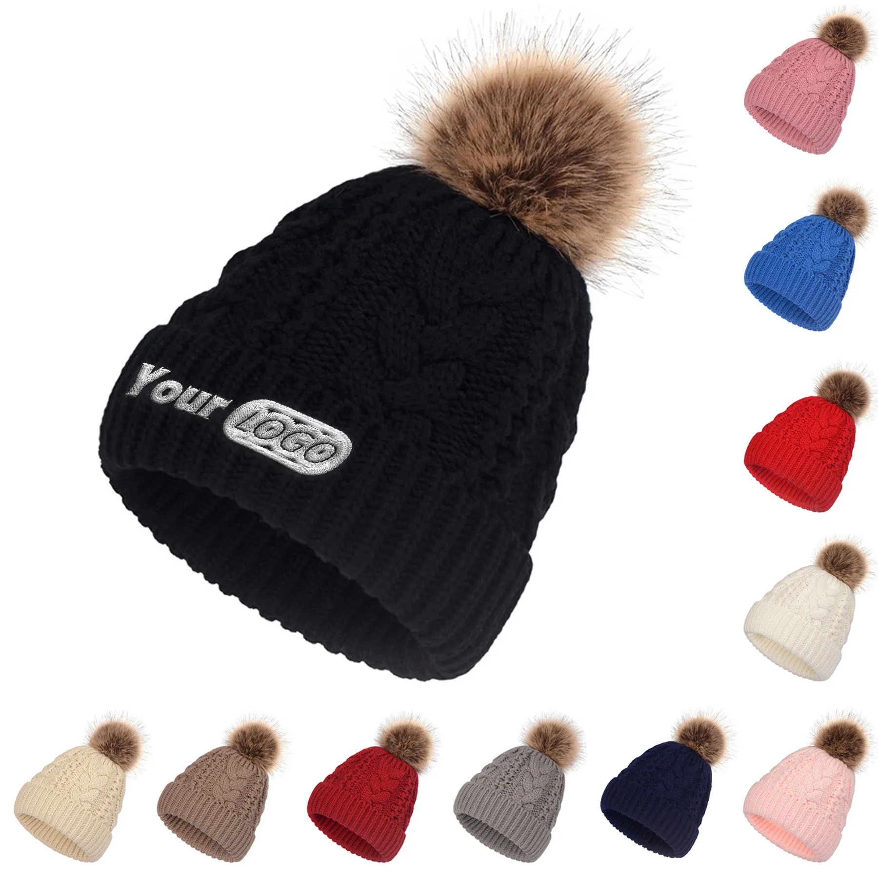 Cozy Double-Layer Thick Knit Beanie