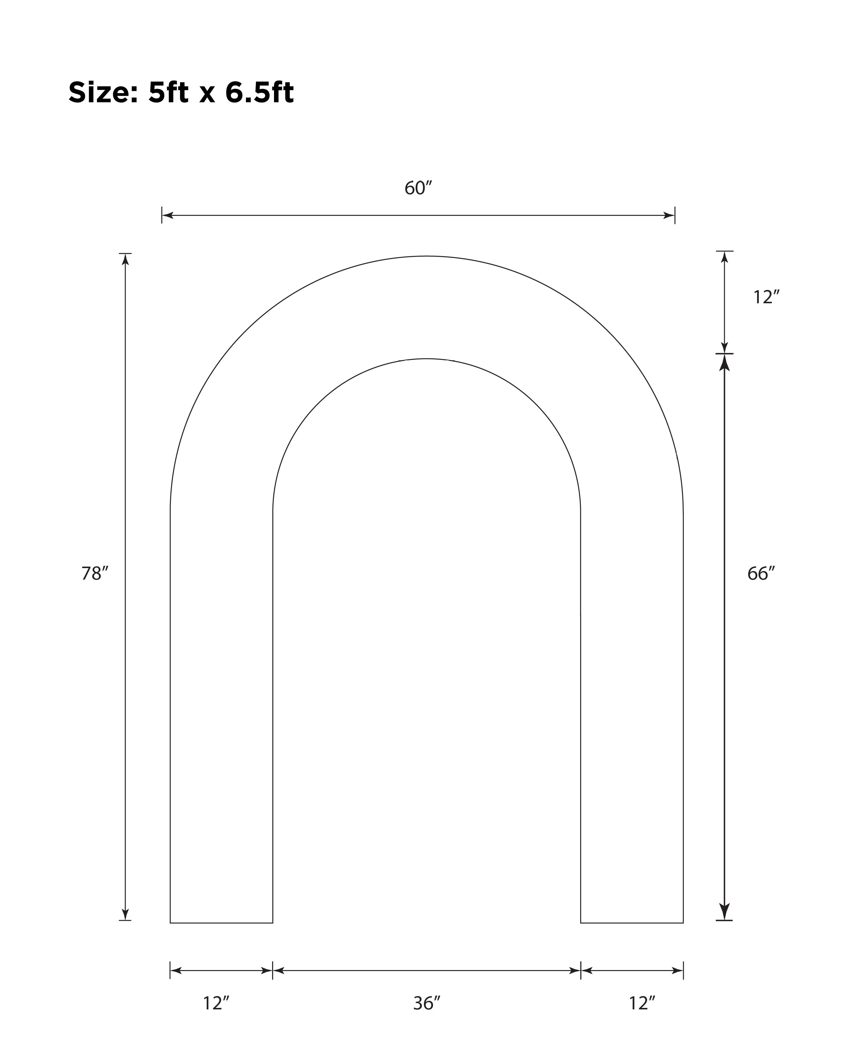 Open Arch Backdrop Hardware 5x6ft 3