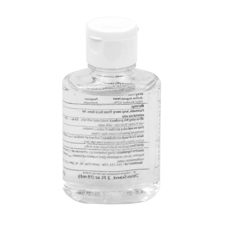 2.0 oz Hand Sanitizer Antibacterial Gel in Flip Top Squeeze Bottle (Spot Color Print) 8