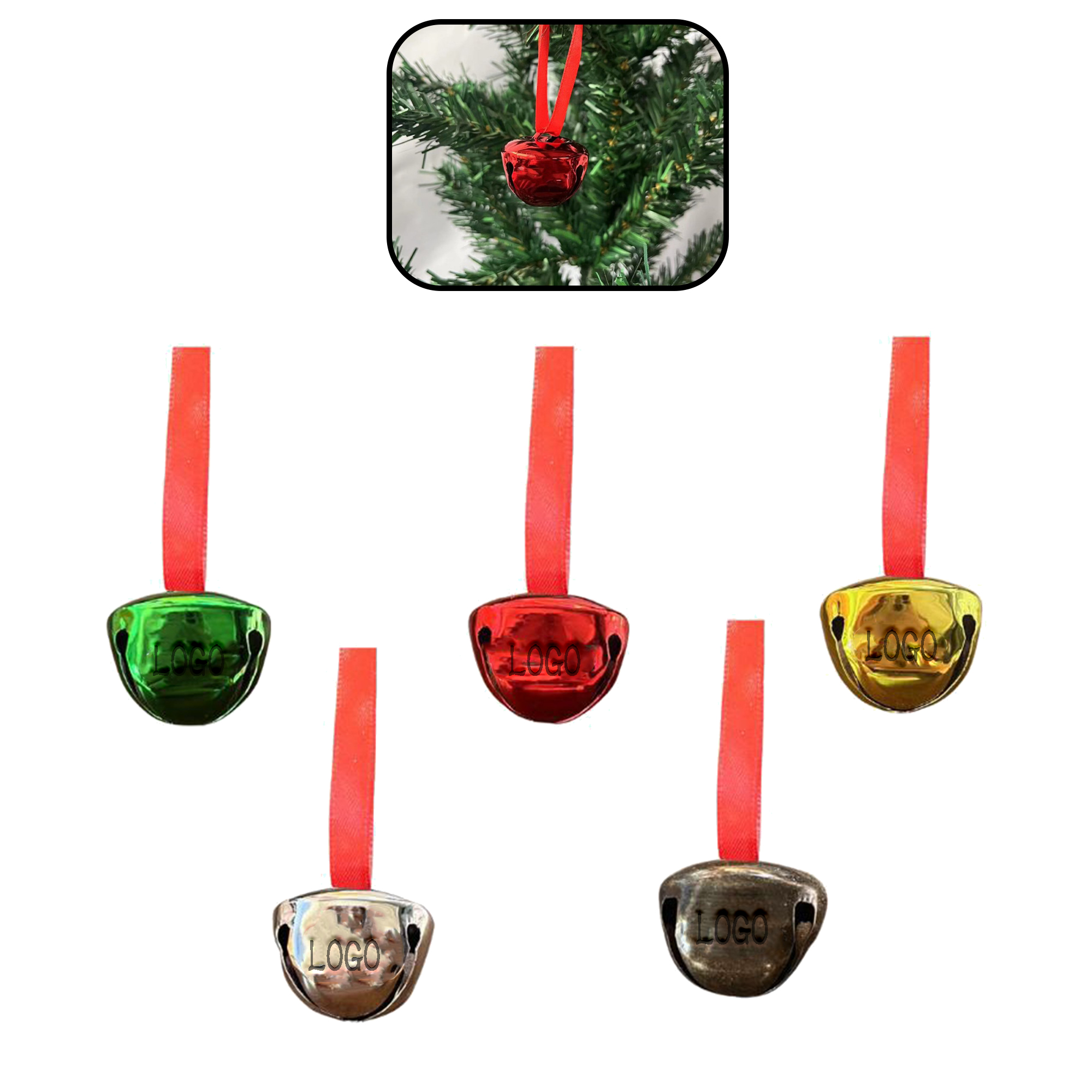 MOQ 20 PCS Christmas Bell Ornaments 2