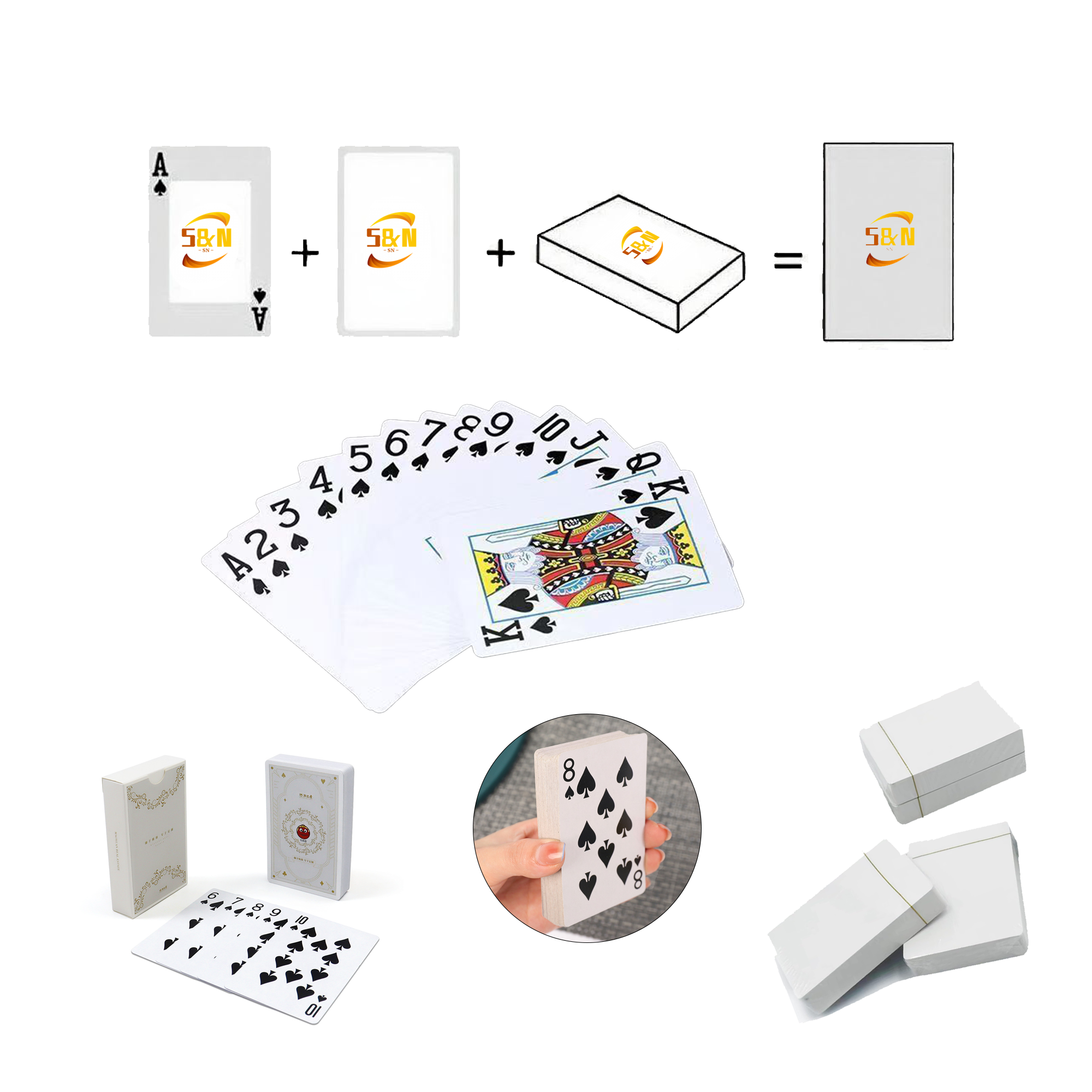320GSM Full Color Custom Standard Playing Cards 3