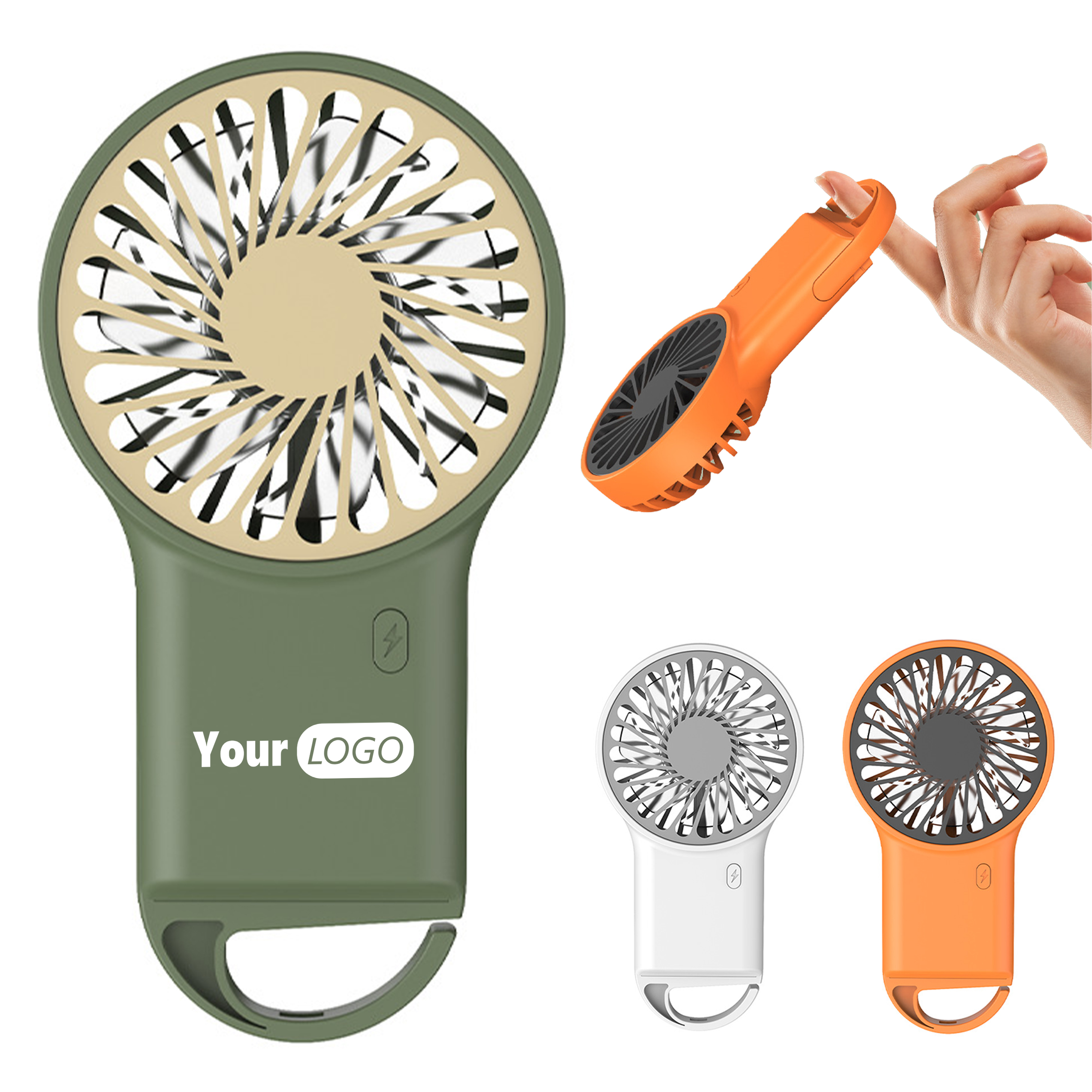Abs Portable Handheld Buckle Electric Fan