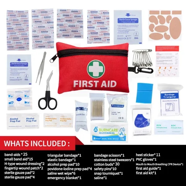 Small Travel First Aid Kit for Work, School and Travel 8