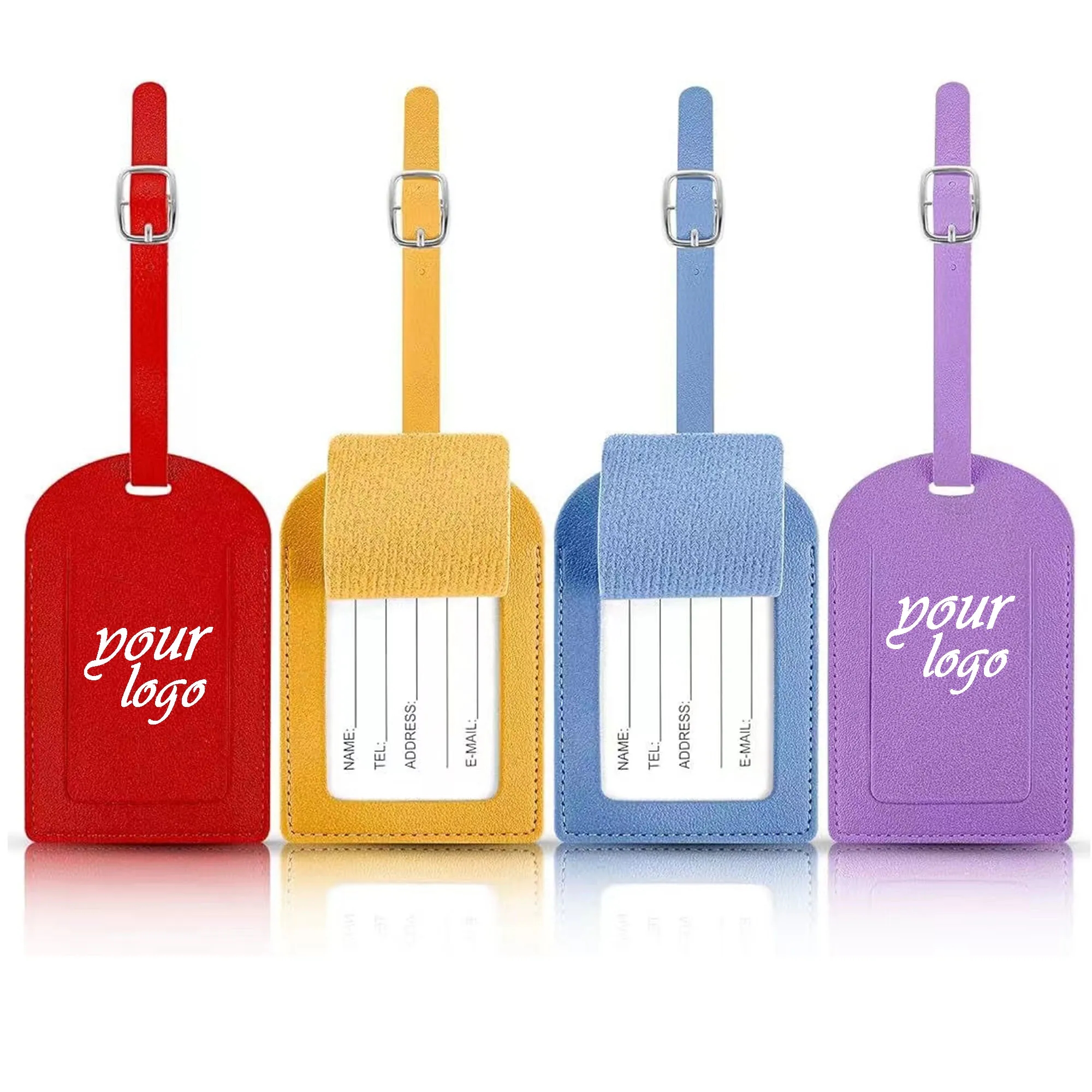PU Leather Luggage Tag With Custom Logo 11