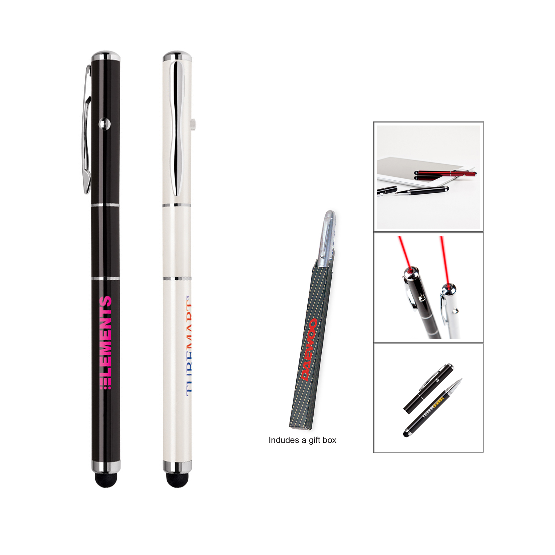 iPad/iphone stylus with laser pointer and ballpoint pen 10